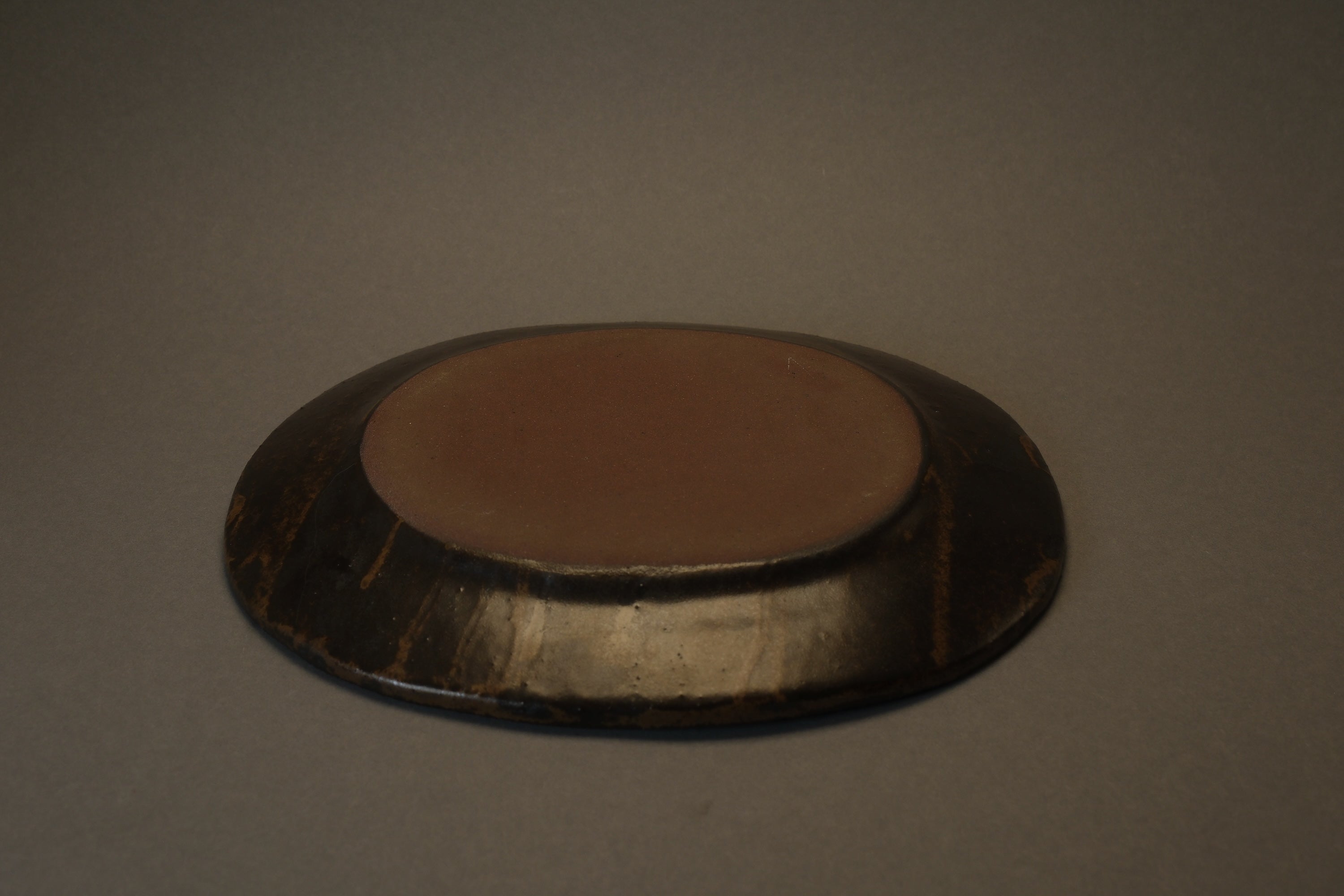 Brown Wide Oval Plate