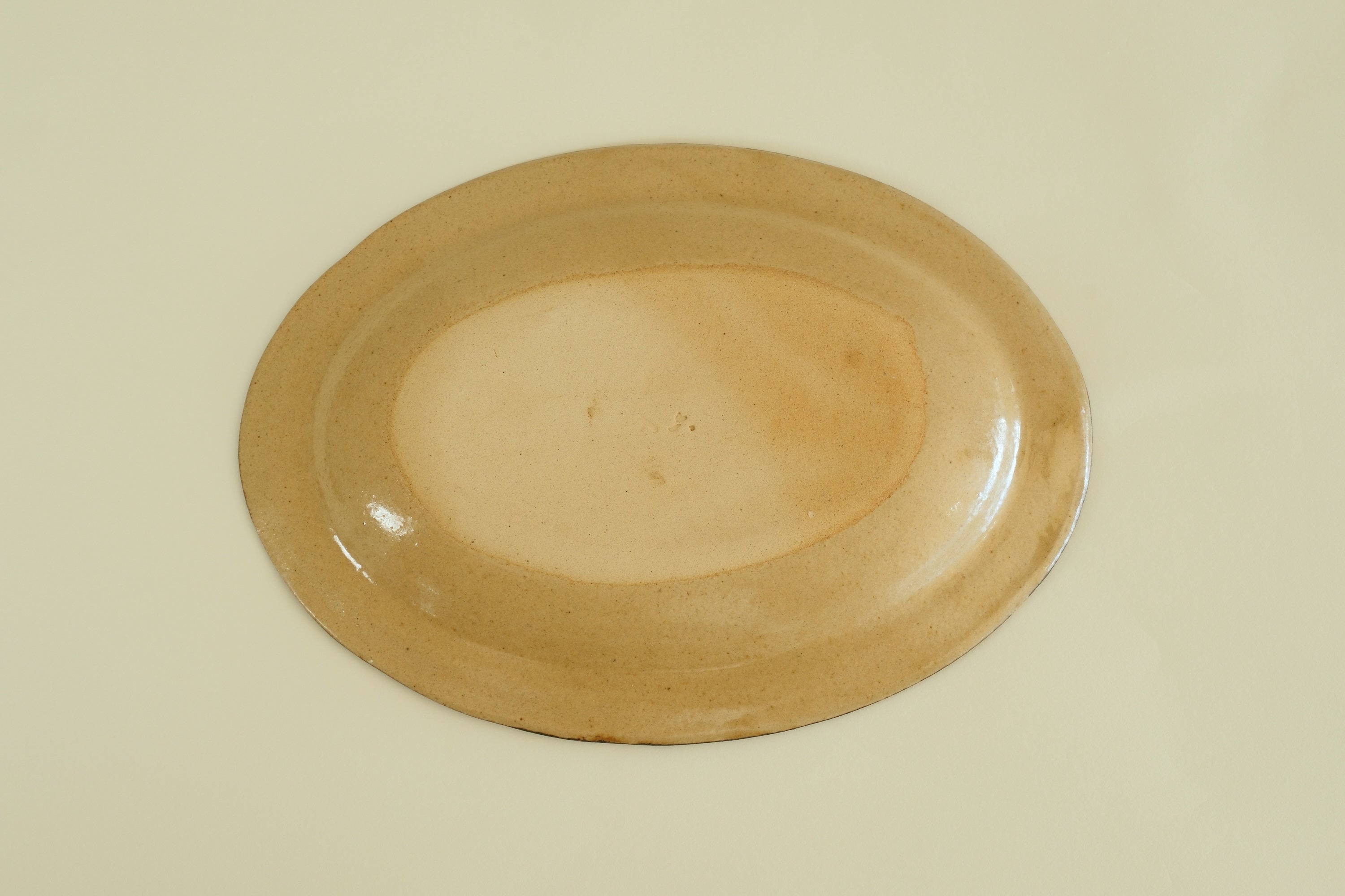 Blue Floral Oval Ceramic Plate B