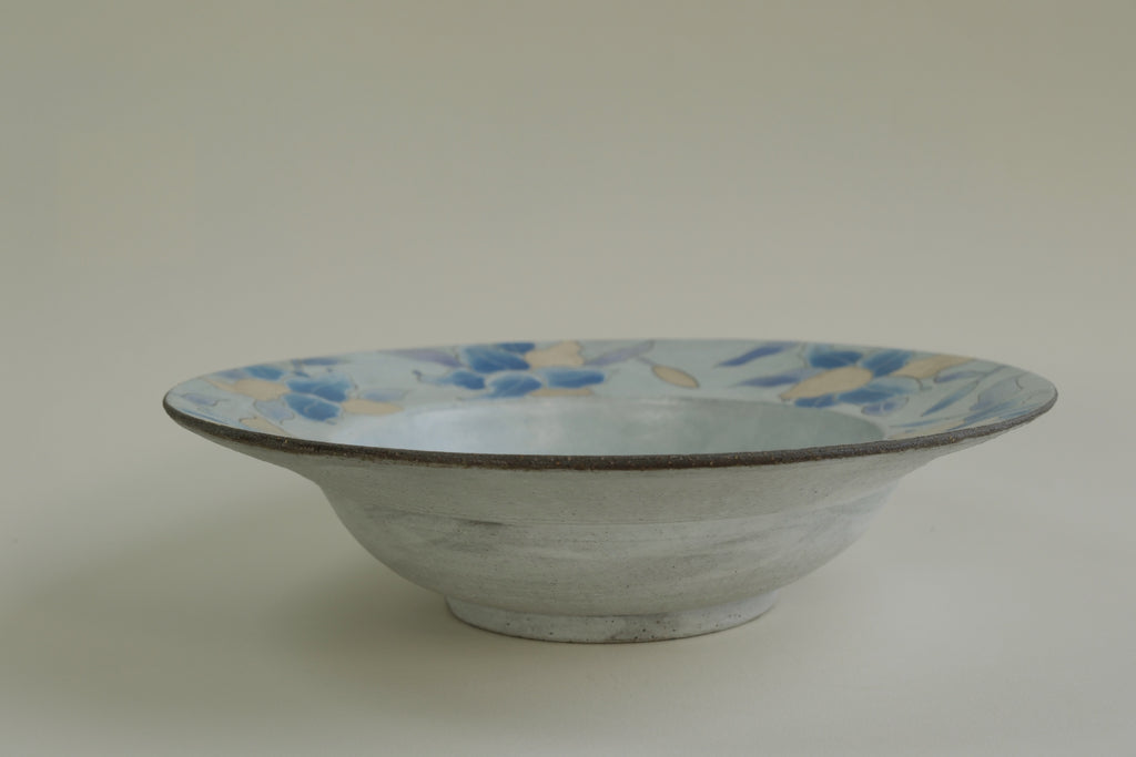 Silver-Dusted Blue Lily Plate A