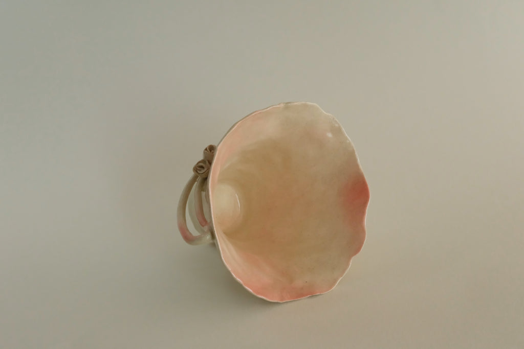 Pink Twin Blossom Ceramic Cup