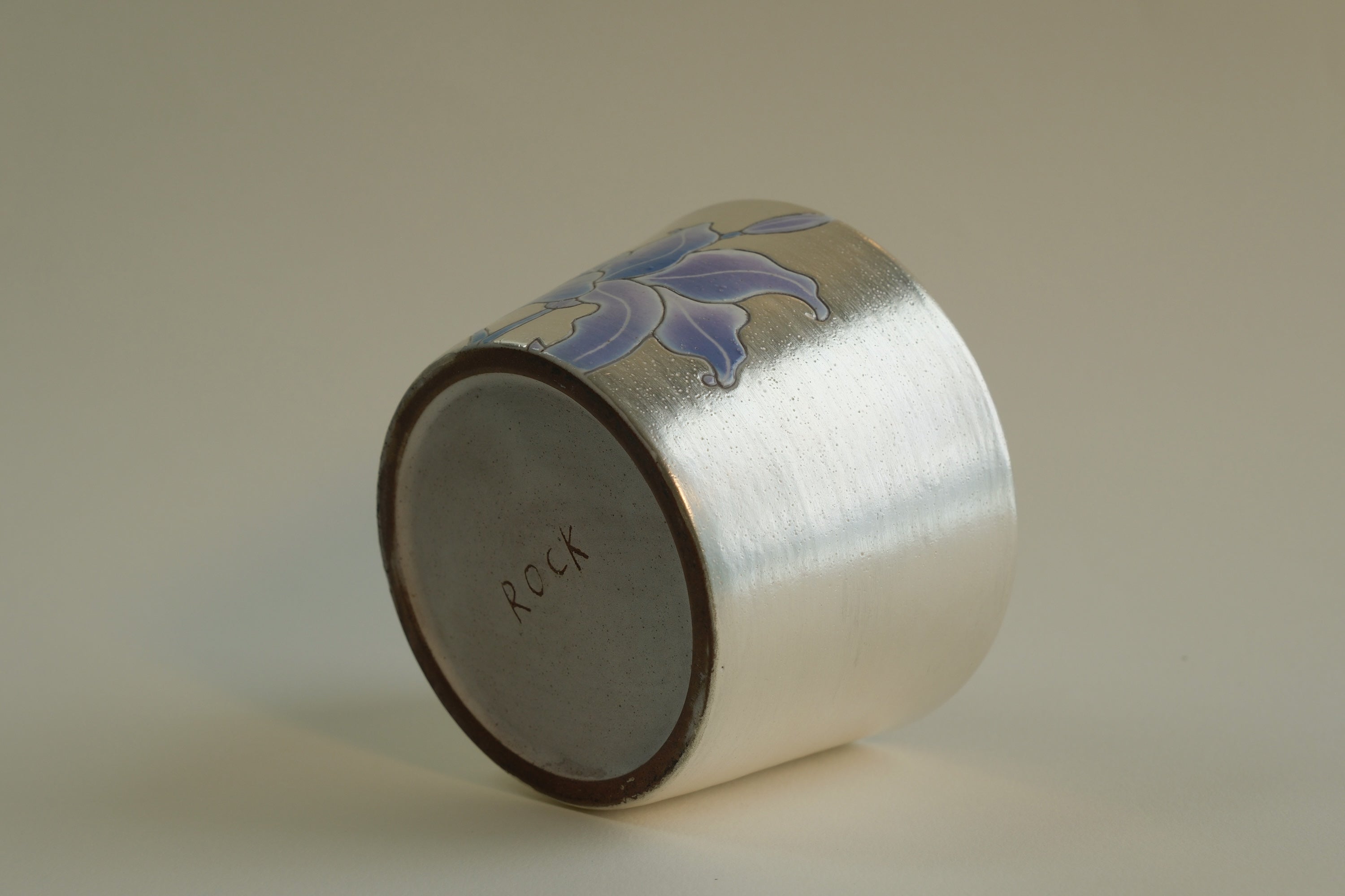 Silver-Dusted Purple Lily Cup D