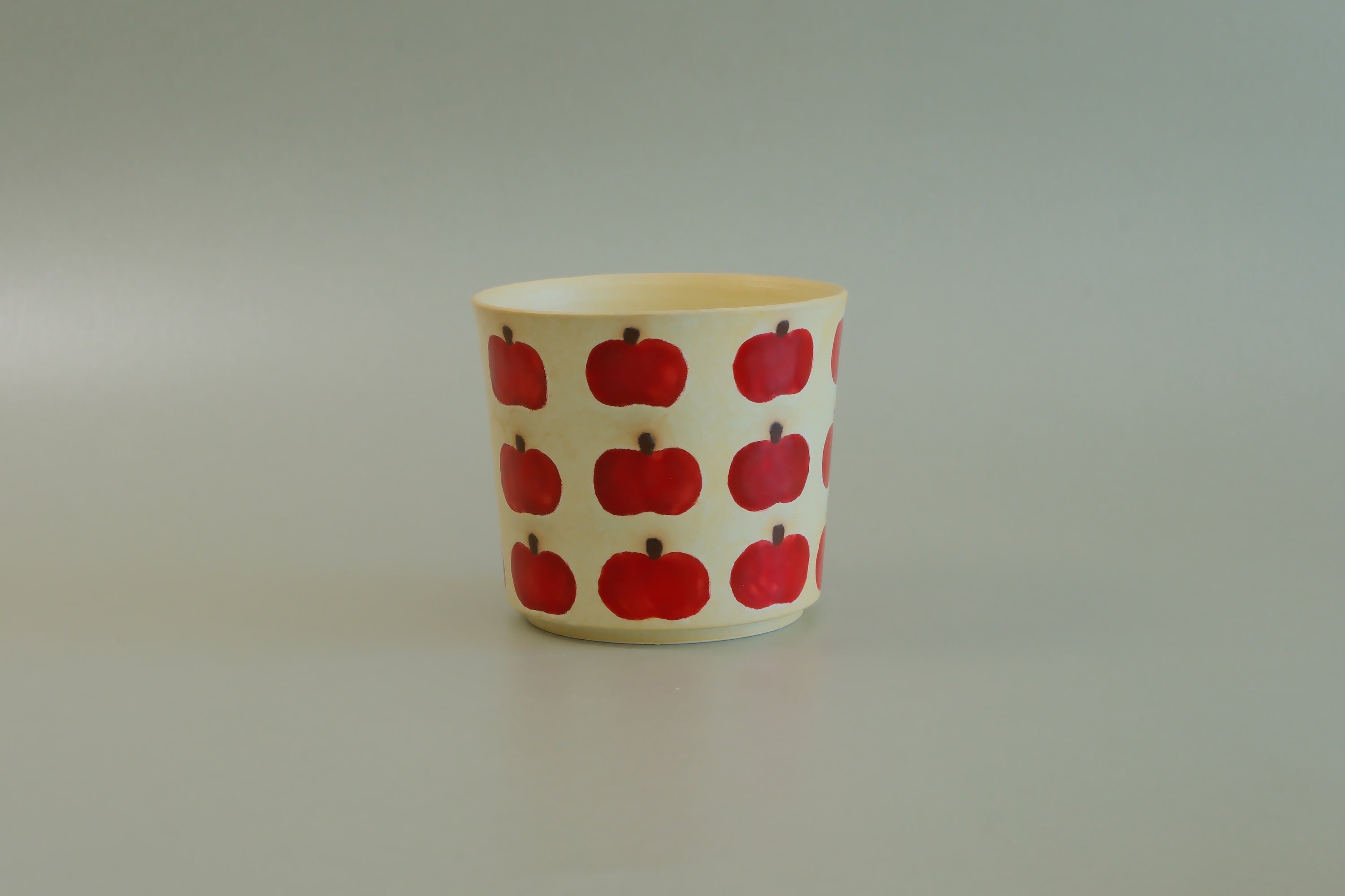 Pajama Cat & Red Apple Cup - Small