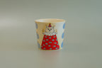 Pajama Cat & Blue Apple Cup - Small