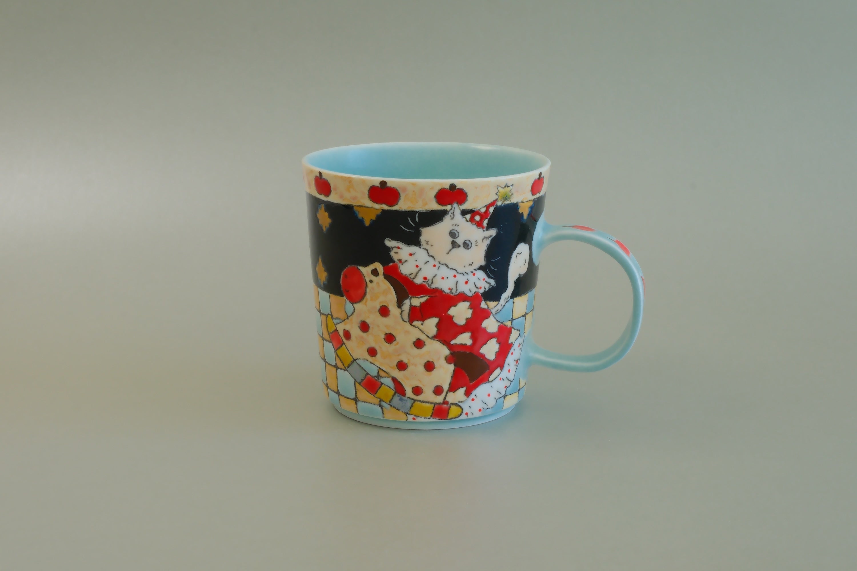 Pajama Cat & Rocking Horse Mug