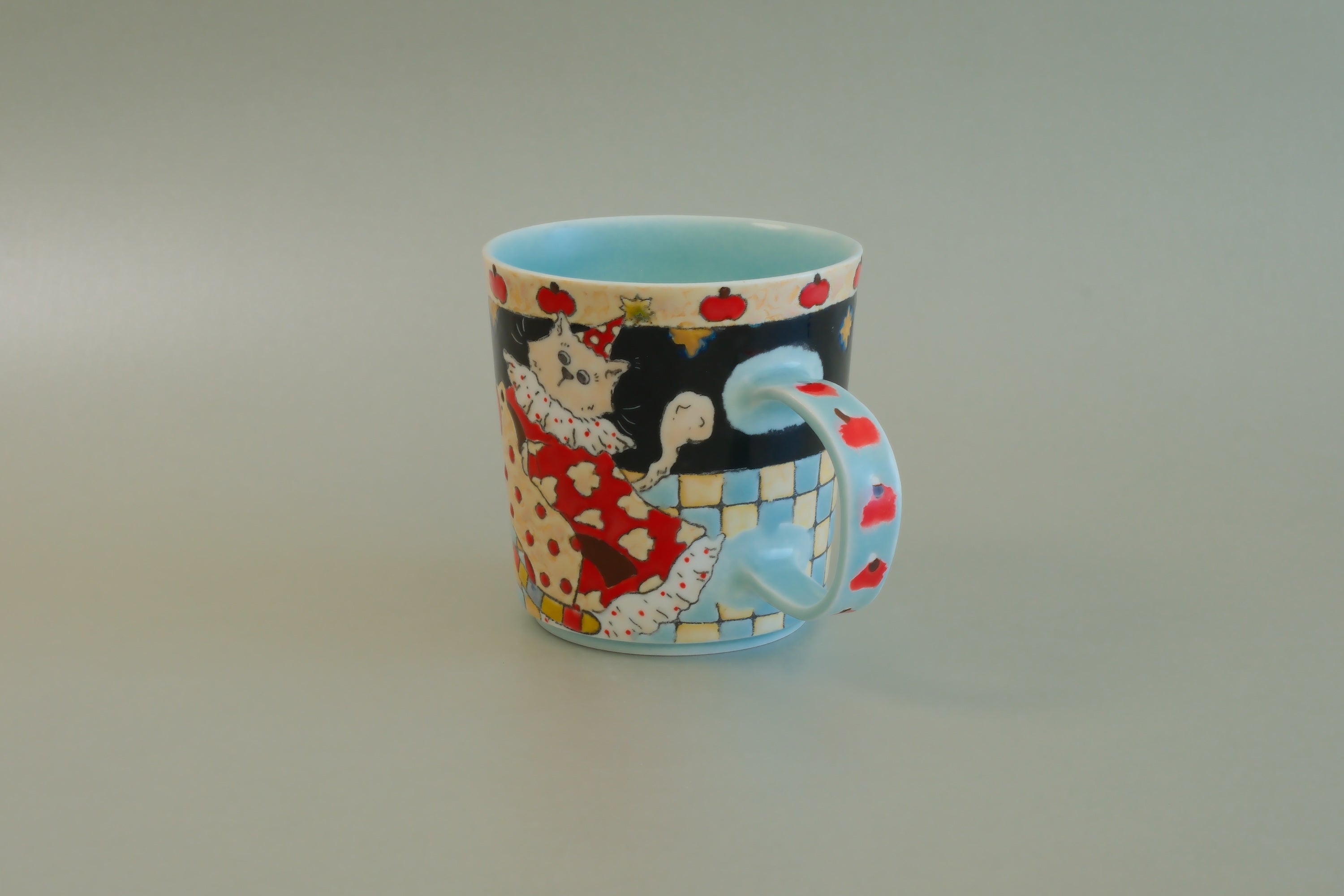 Pajama Cat & Rocking Horse Mug