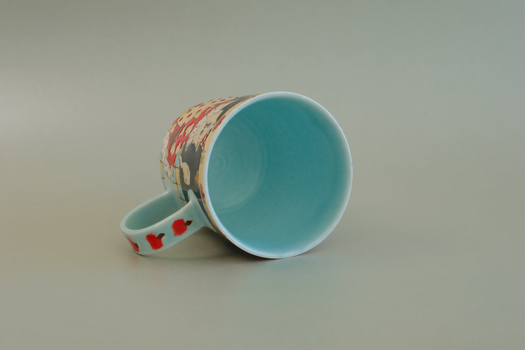 Pajama Cat & Rocking Horse Mug
