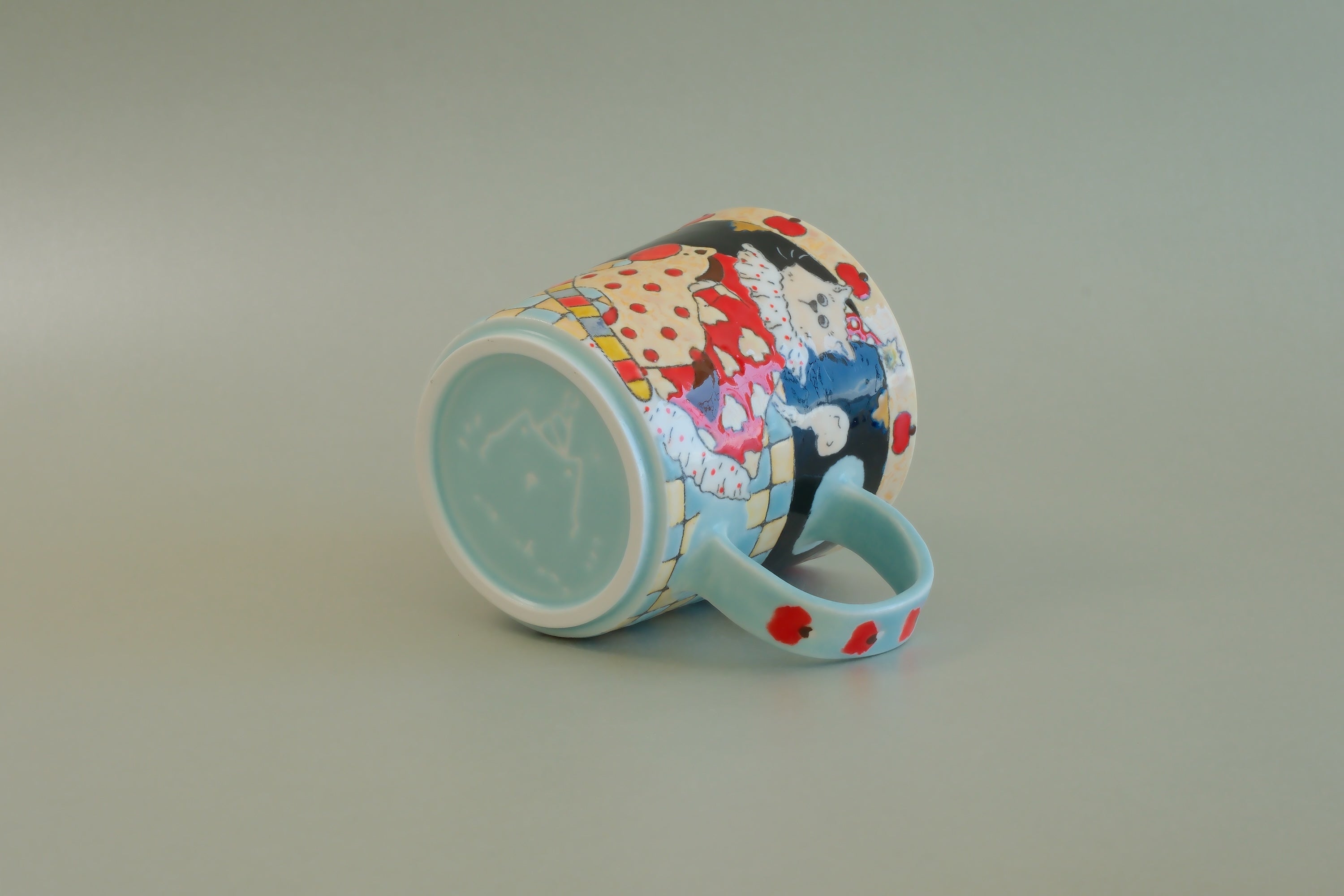Pajama Cat & Rocking Horse Mug