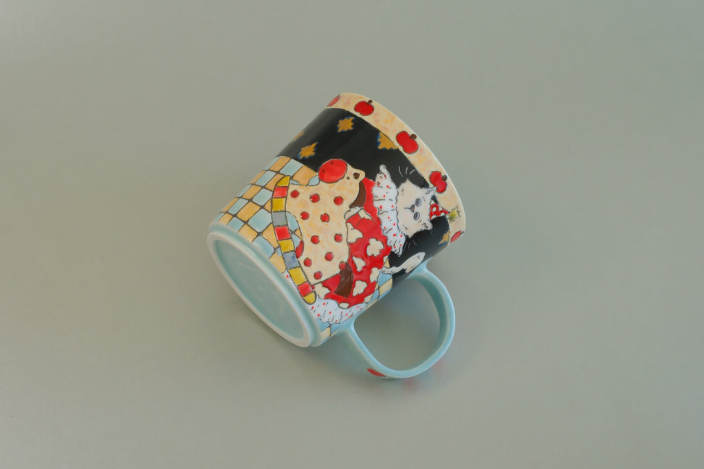 Pajama Cat & Rocking Horse Mug