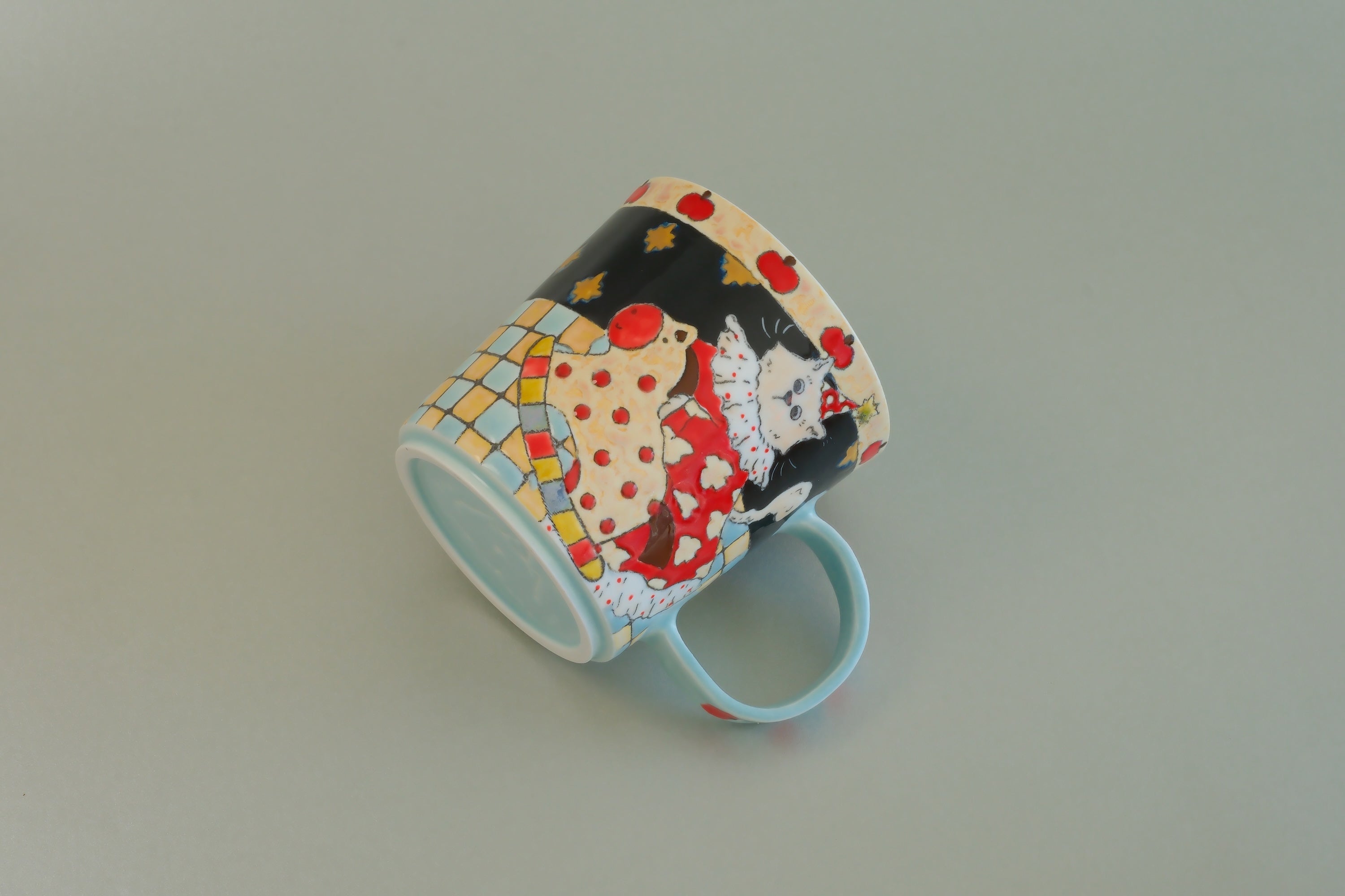 Pajama Cat & Rocking Horse Mug