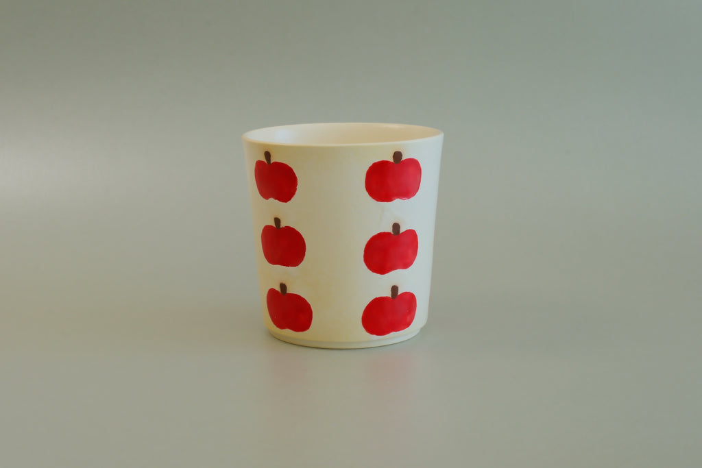 Pajama Cat & Red Apple Cup - Large