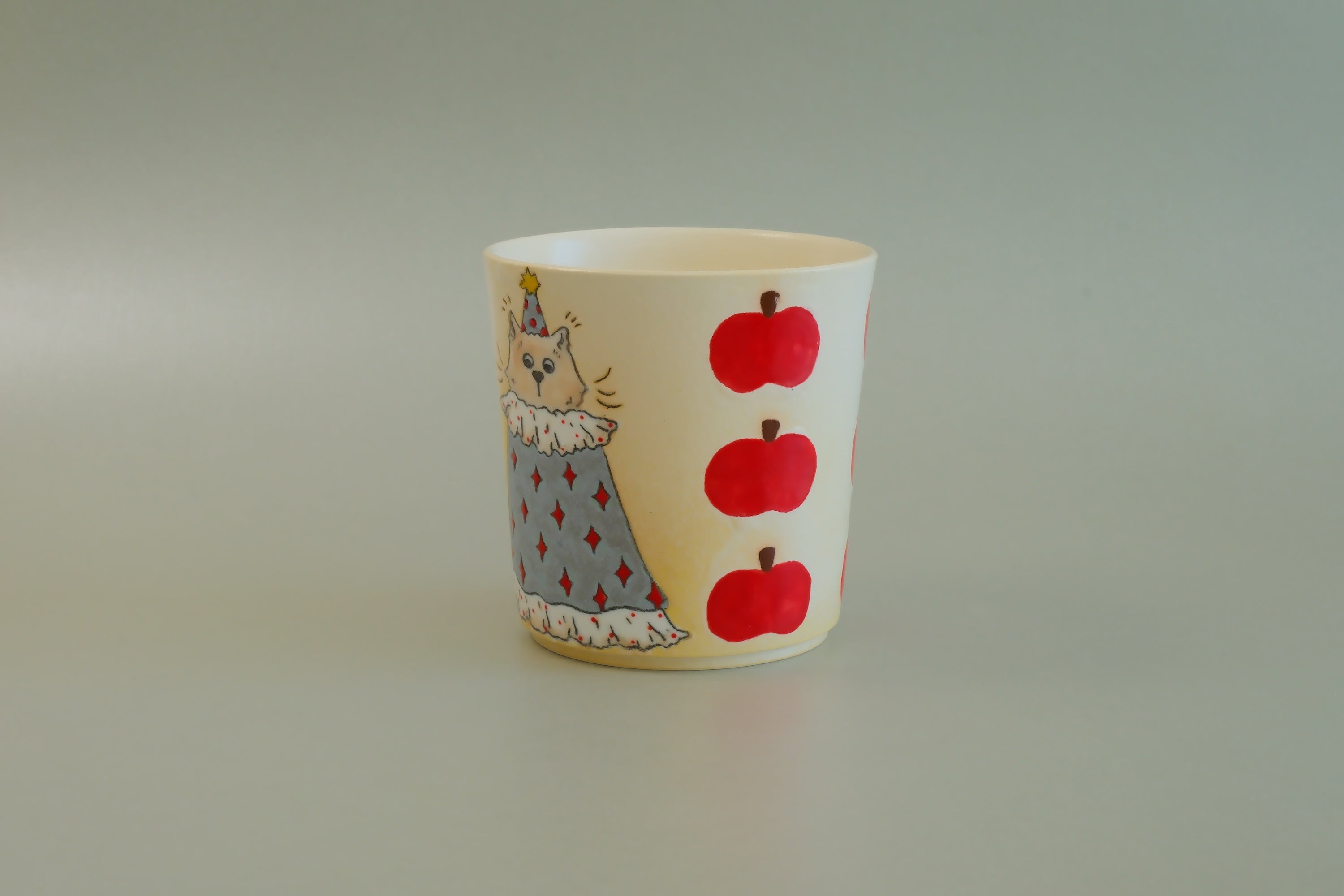 Pajama Cat & Red Apple Cup - Large