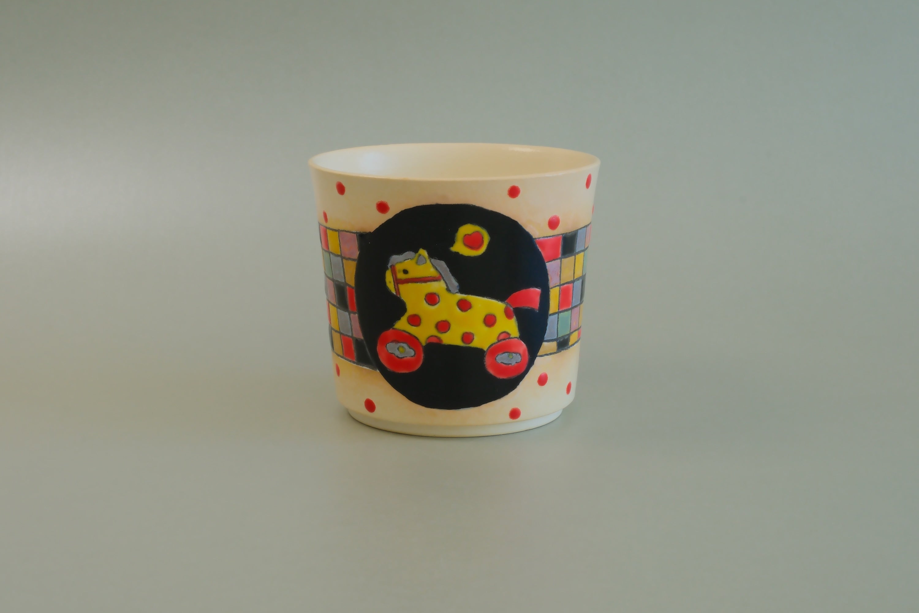 Cat & Rocking Horse Cup - Small