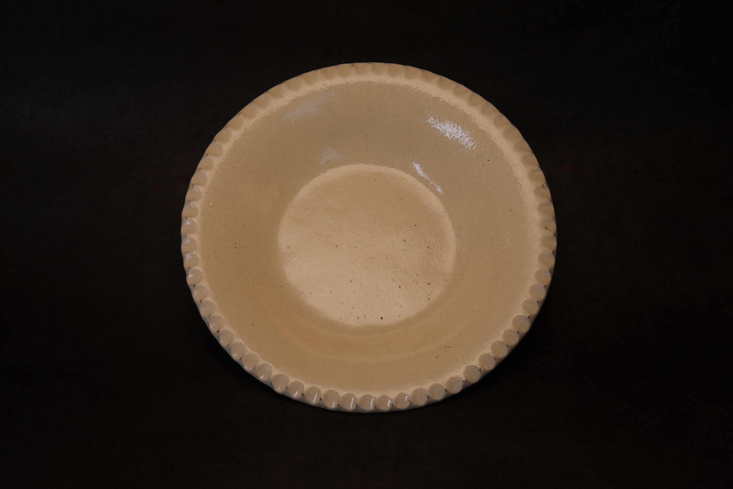 Scalloped Edge Deep Plate A