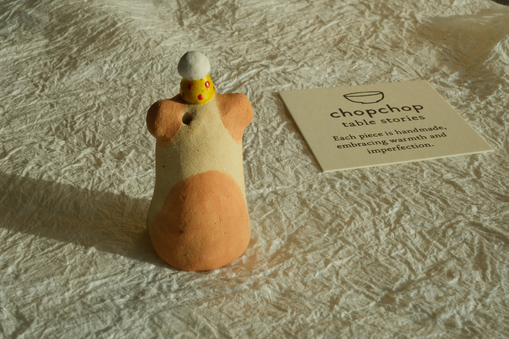 Puppy with Hat Ceramic Incense Holder & Aroma Stone