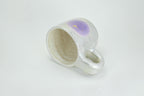 Purple Apple Pattern Silver Luster Ceramic Mug