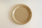 Beige Crackle Glaze Round Plate