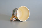 Green Pajama Cat &  Goose Ceramic Mug