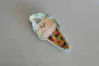 Pajama Cat Ice Cream Cone Shaped Dish - Small